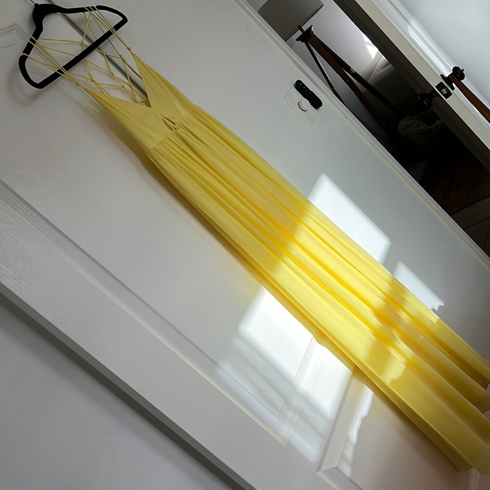 H&M yellow maxi